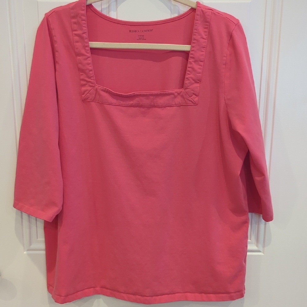 Jessica London Pink Women's Pullover Top